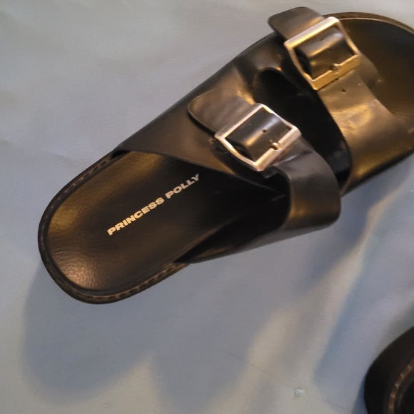 Princess polly black chunky sandals - Picture 4 of 7
